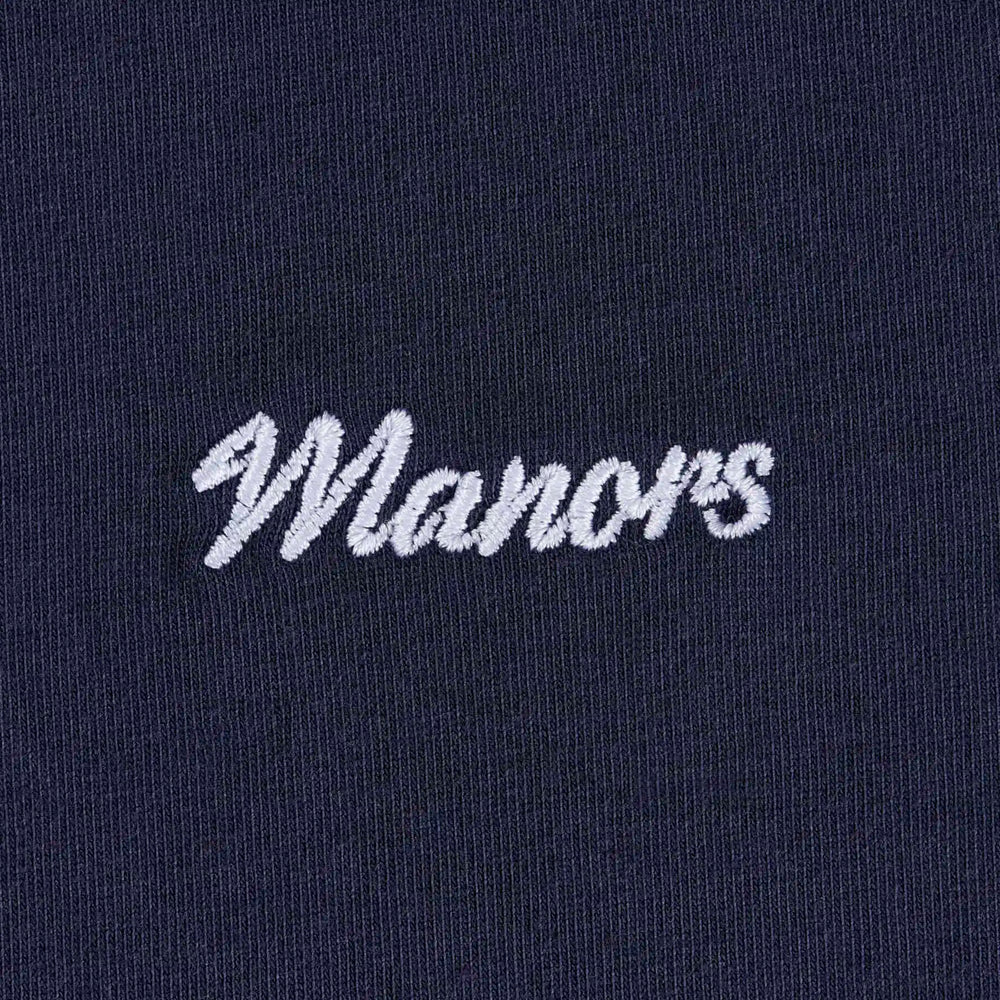 polo de golf manors classic bleu logo