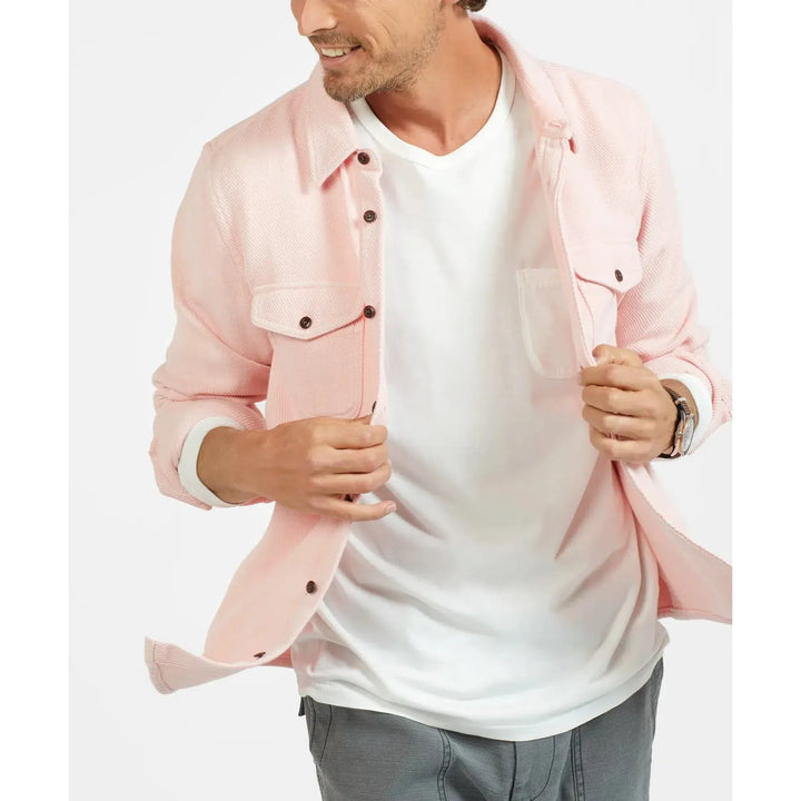 chemise surf outerknown blanket chroma rose porté