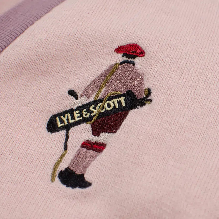 cardigan pull golf lyle & scott golf player rose logo