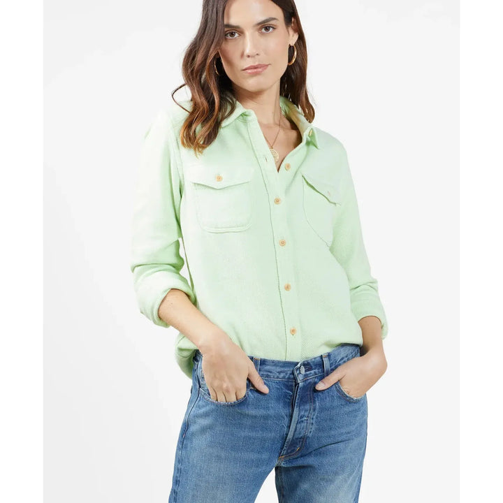 chemise femme outerknown blanket chroma vert