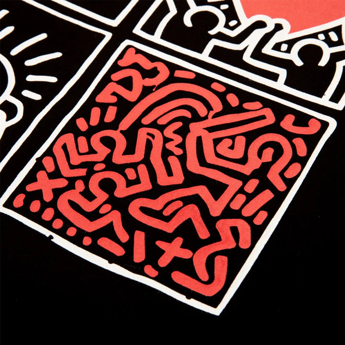 <tc>Malbon Golf X Keith Haring - Pocket Tee-Shirt Black</tc>