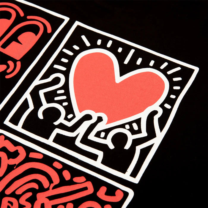 <tc>Malbon Golf X Keith Haring - Pocket Tee-Shirt Black</tc>