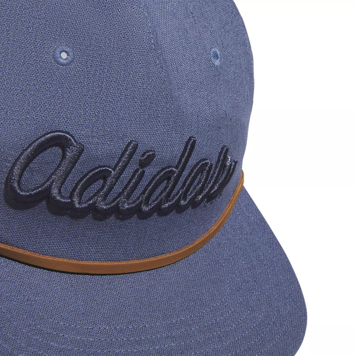 casquette de golf adidas golf script bleue logo