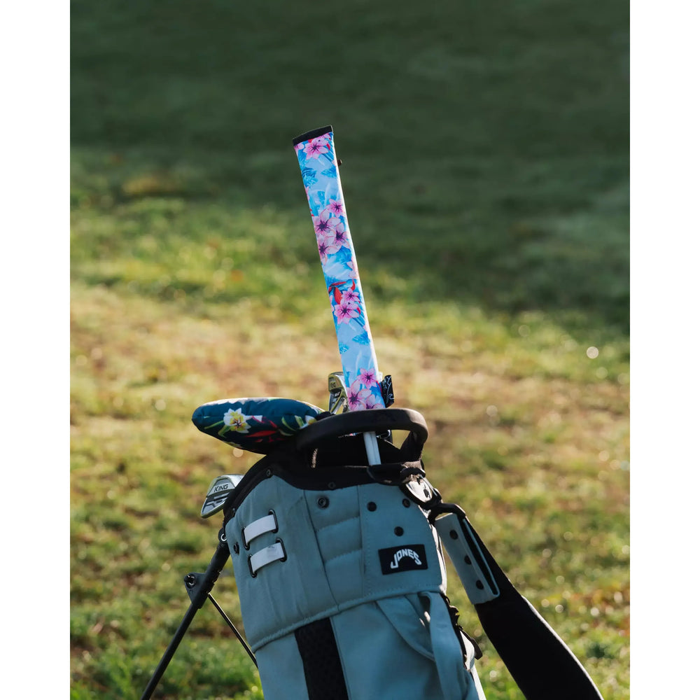 couvre stick alignement lay day golf hawaiian flowers pink