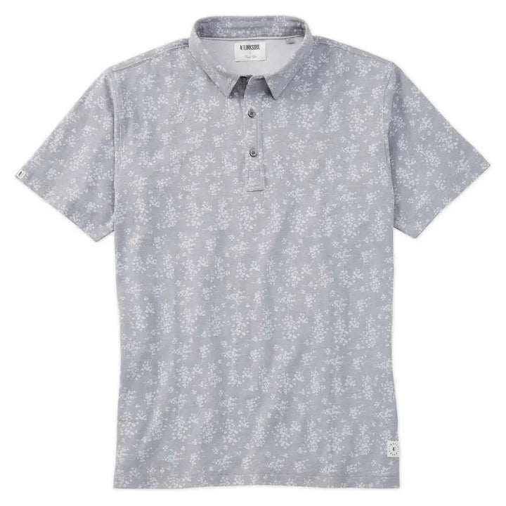 polo de golf linksoul blossom make par not war gris