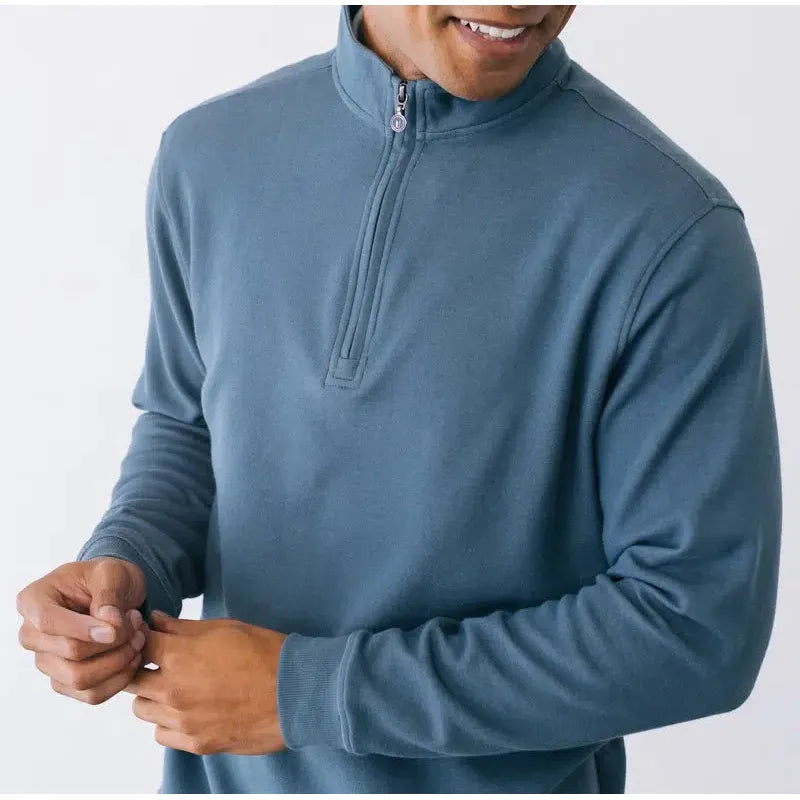 pull de golf linksoul 1/4 zip doublé porté