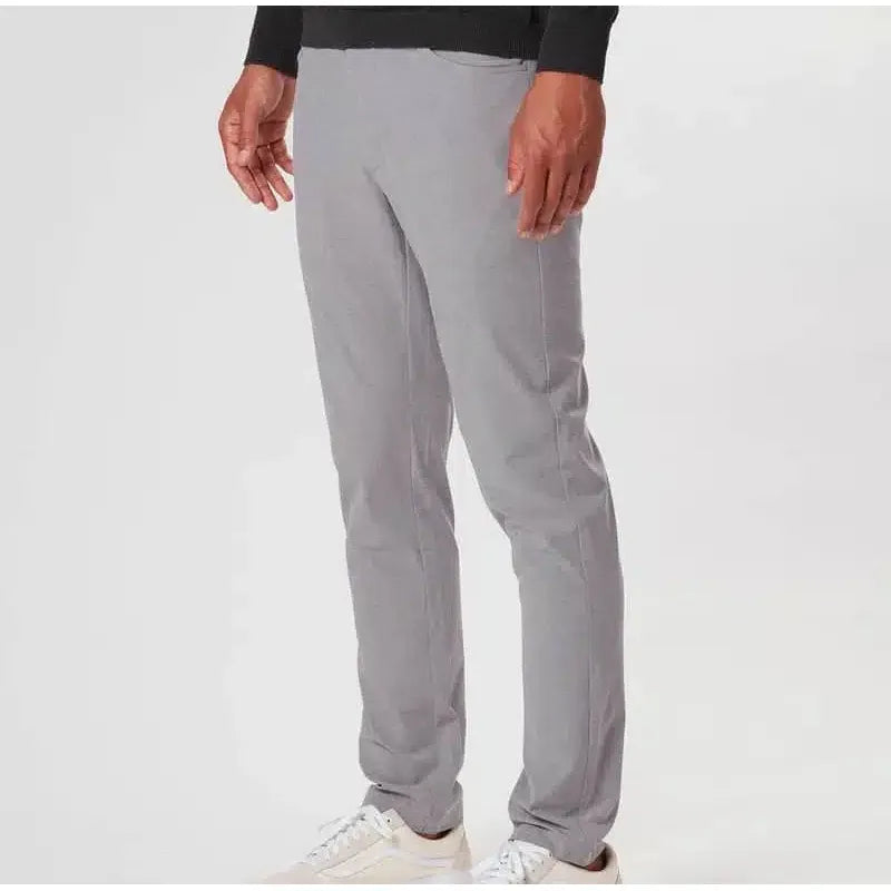 pantalon de golf linksoul boardwalker 5 pockets gris porté