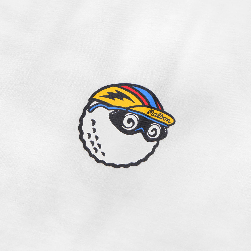 tee shirt de golf malbon golf golf & cycle club logo