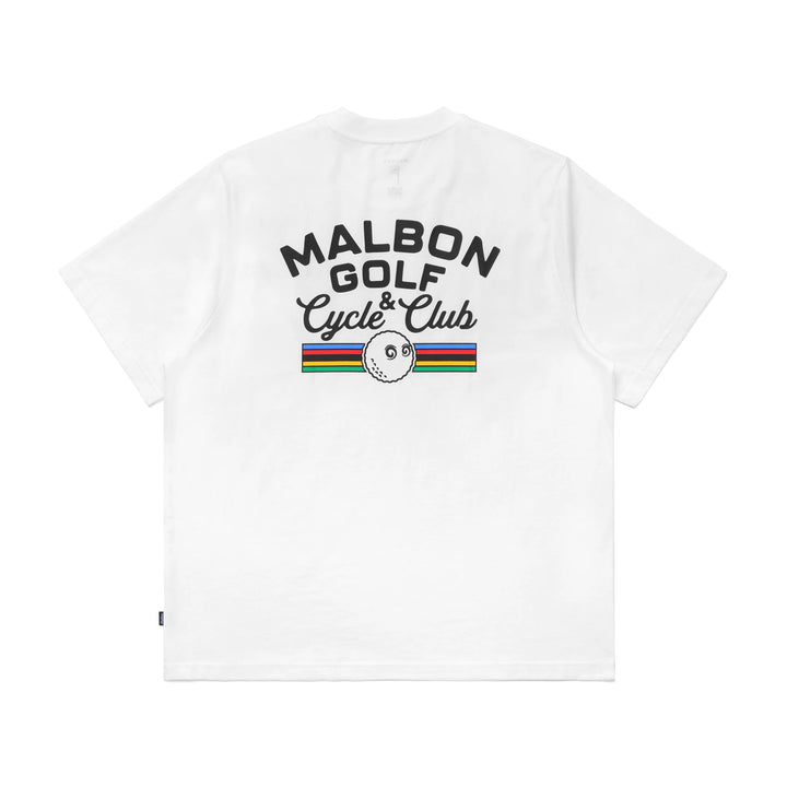 tee shirt de golf malbon golf golf & cycle club dos