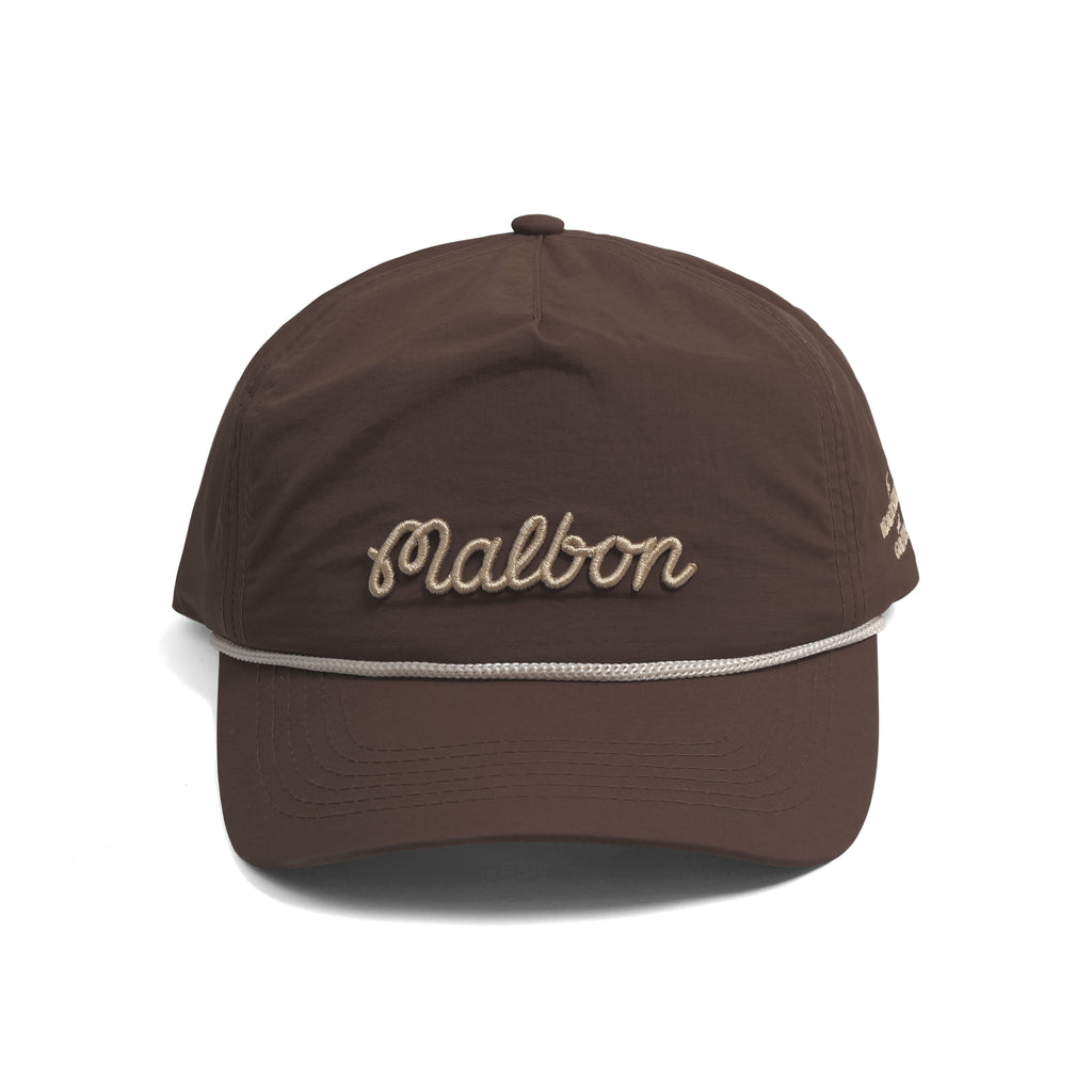 casquette de golf malbon golf nylon marron