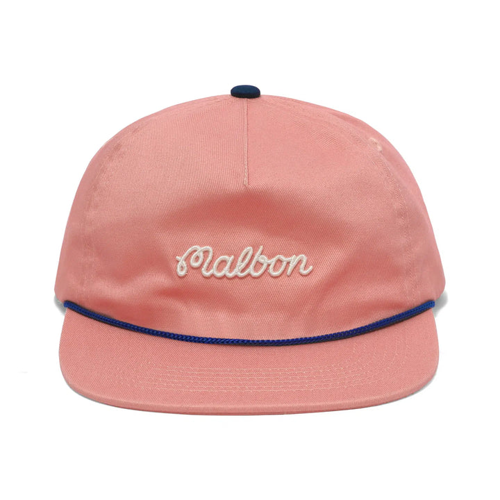 casquette de golf malbon golf script rose