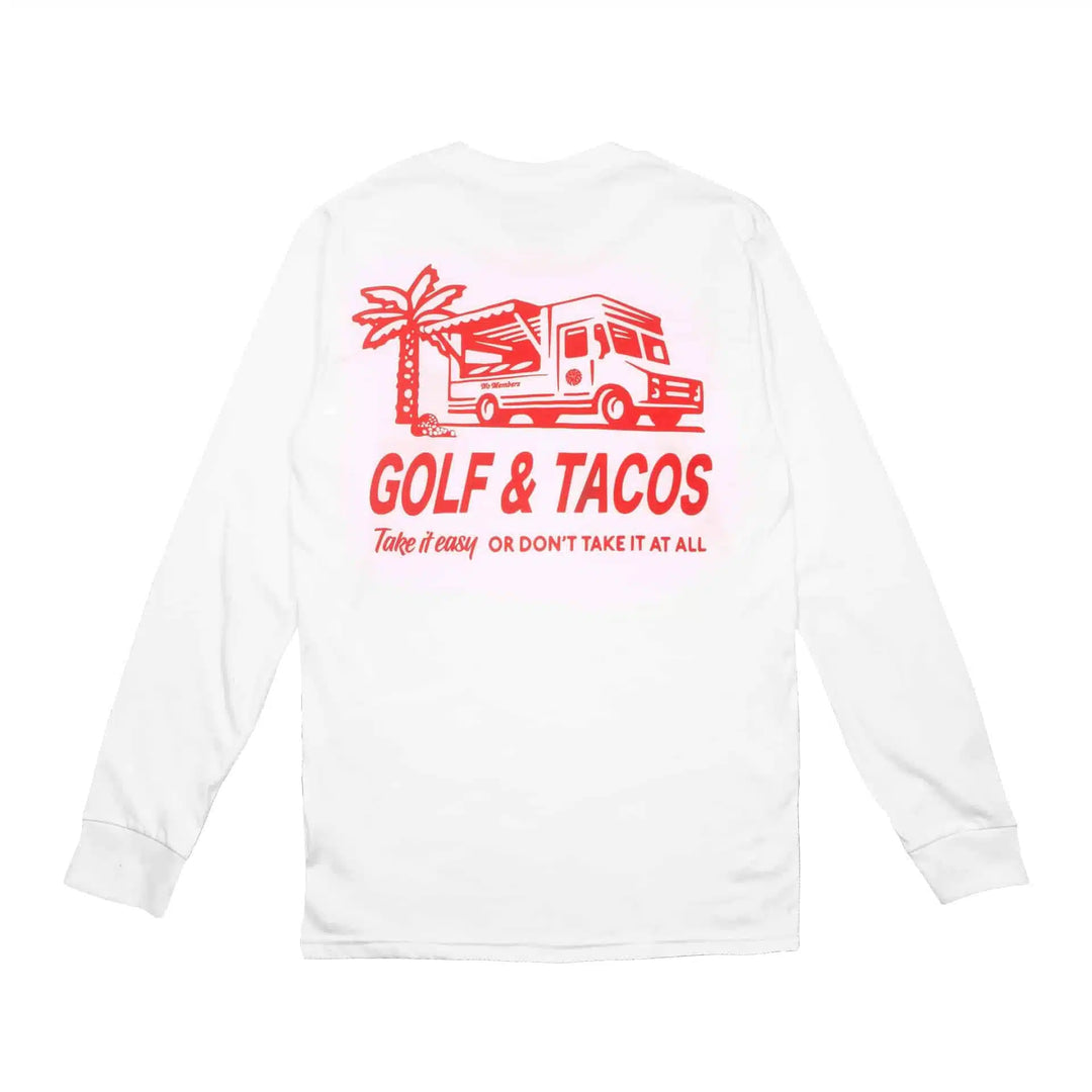 tee shirt manches longues no members golf & tacos