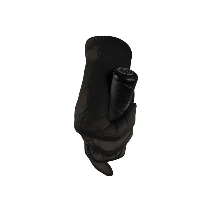 gant de golf palm golf canvas noir cuir dos