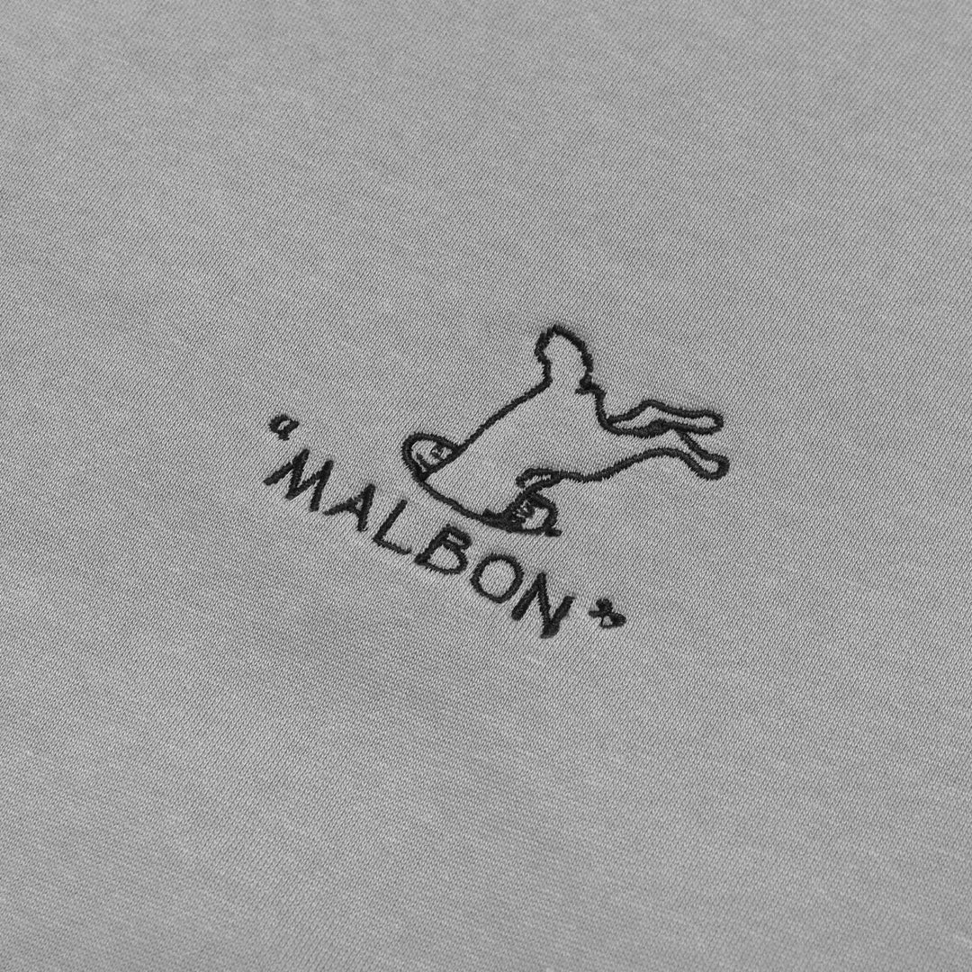 pull golf malbon golf sink em gris logo