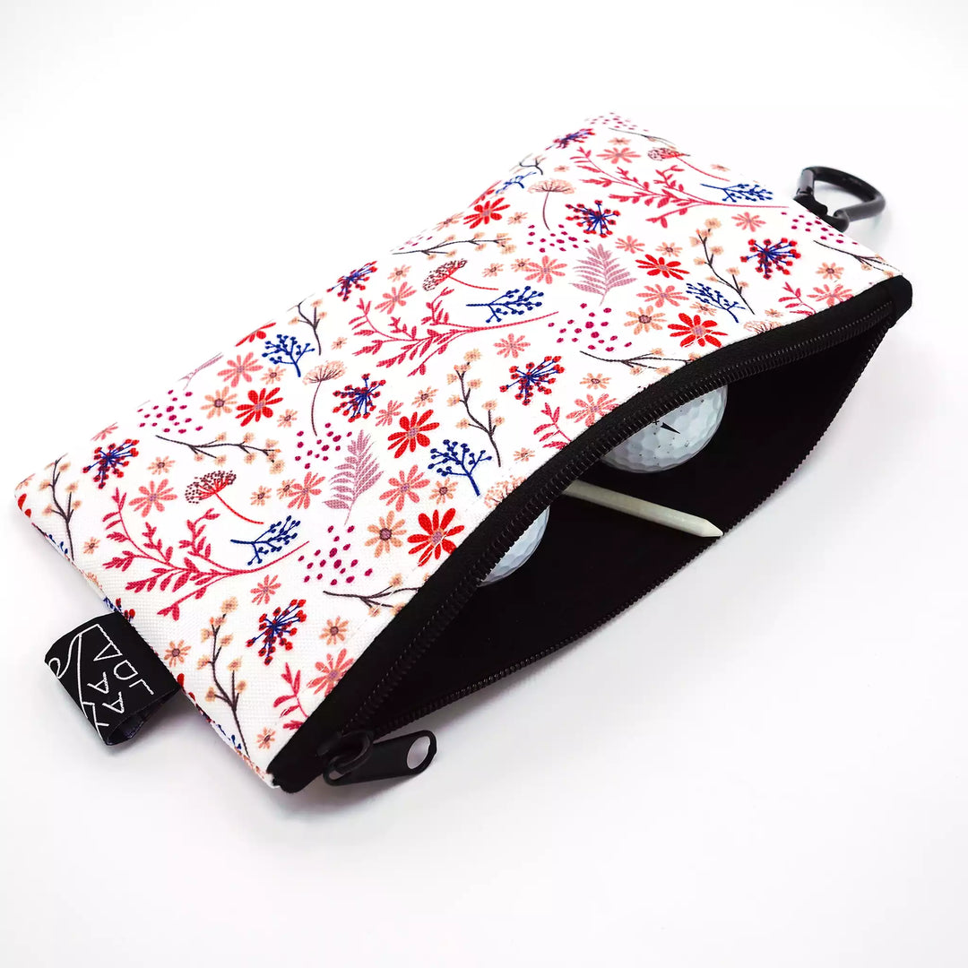 petite pochette golf lay day golf liberty white fleurs