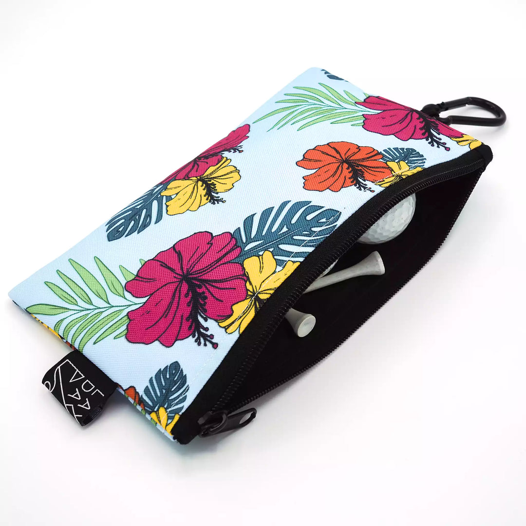 petite pochette golf lay day golf tropical beat blue fleurs