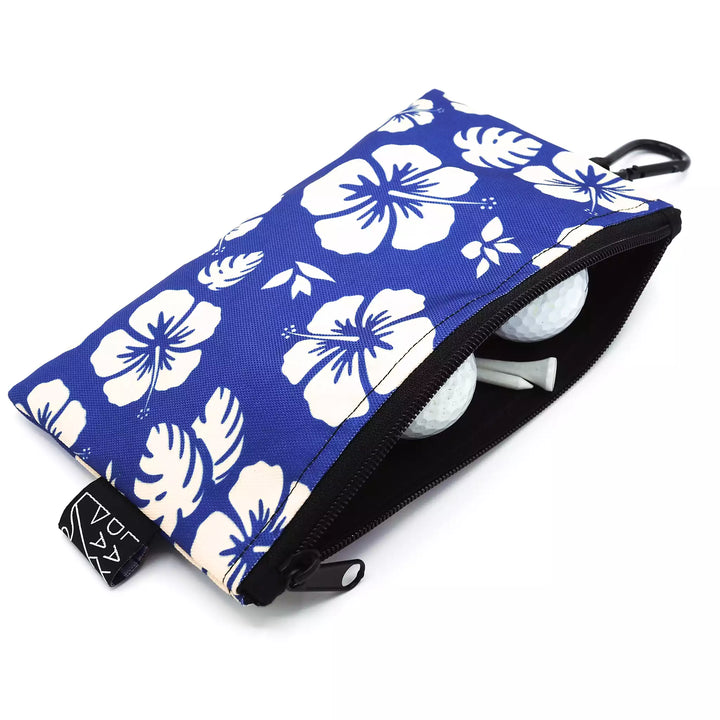 petite pochette golf lay day golf tropical bloom blue fleurs