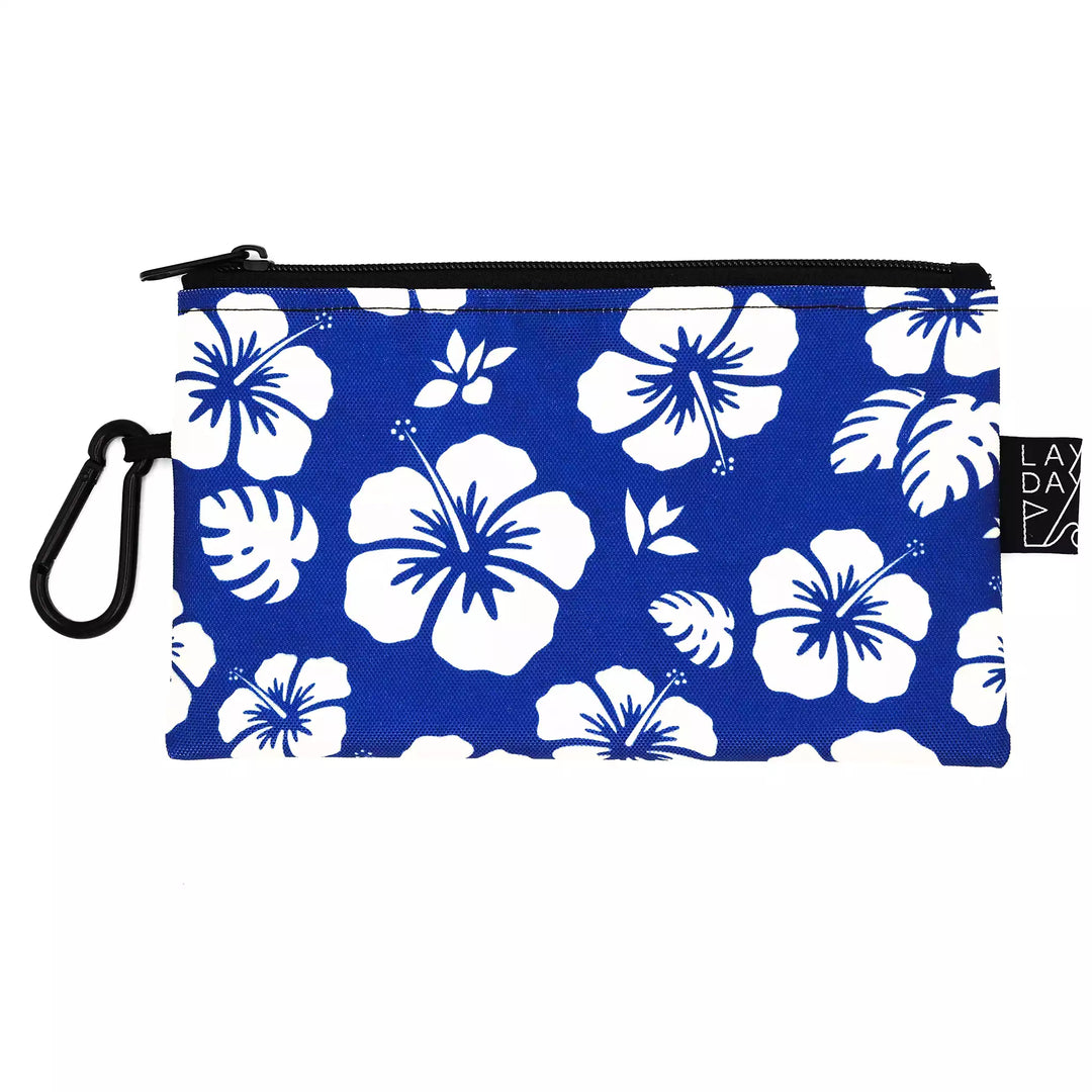 petite pochette golf lay day golf tropical bloom blue