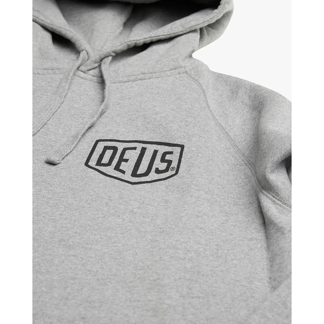 hoodie golf surf deus ex machina adresse biarritz gris logo