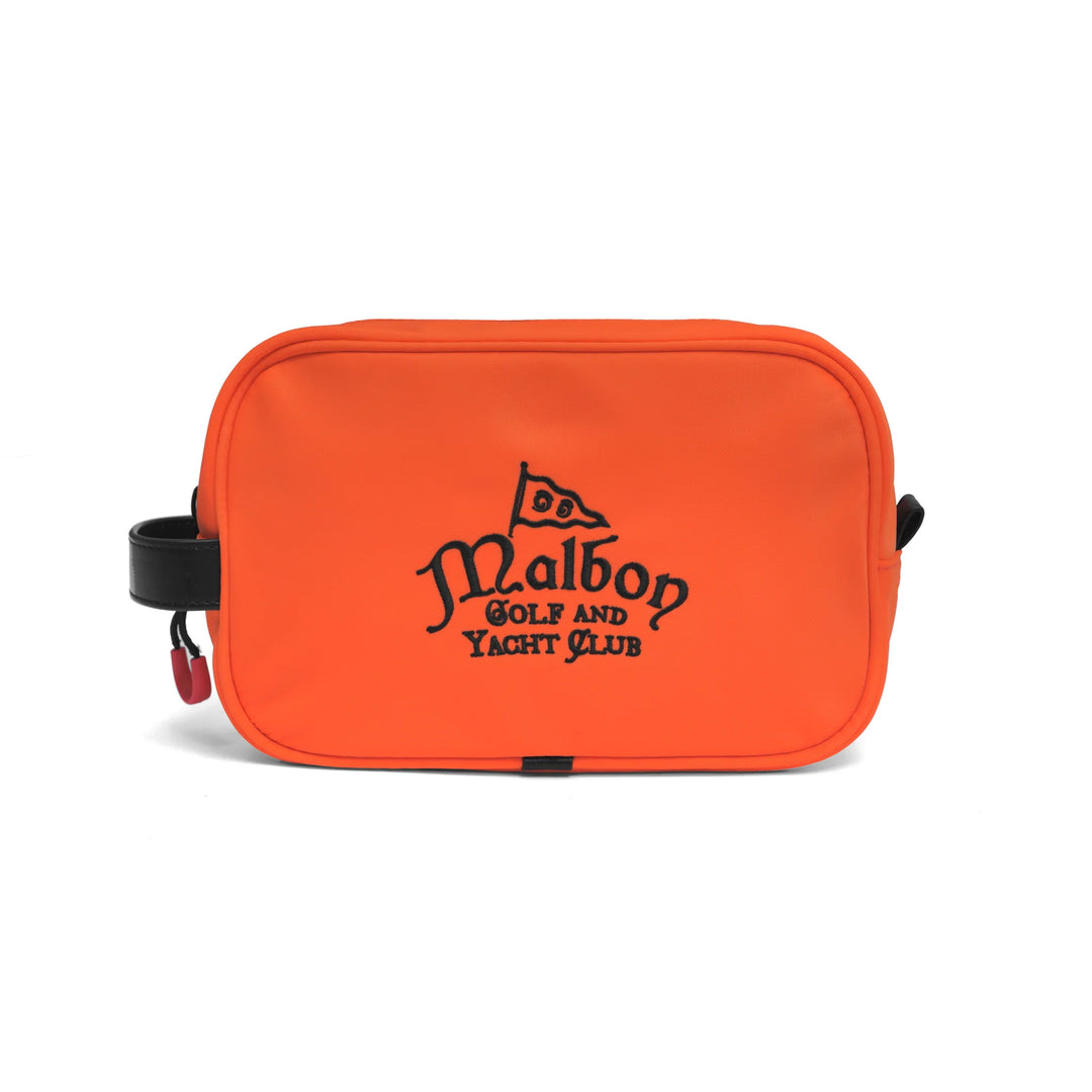 trousse voyage malbon golf orange logo