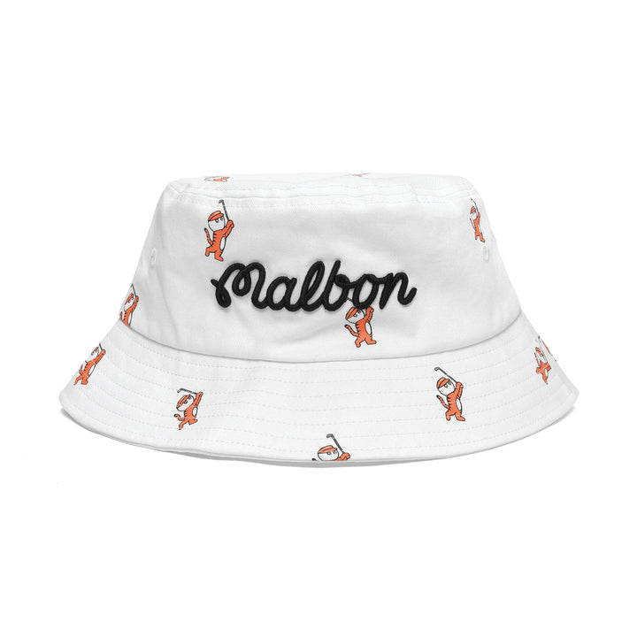 <tc>Malbon Golf – Tiger Bucket Hat White</tc>