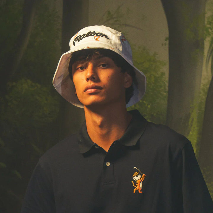 <tc>Malbon Golf – Tiger Bucket Hat White</tc>