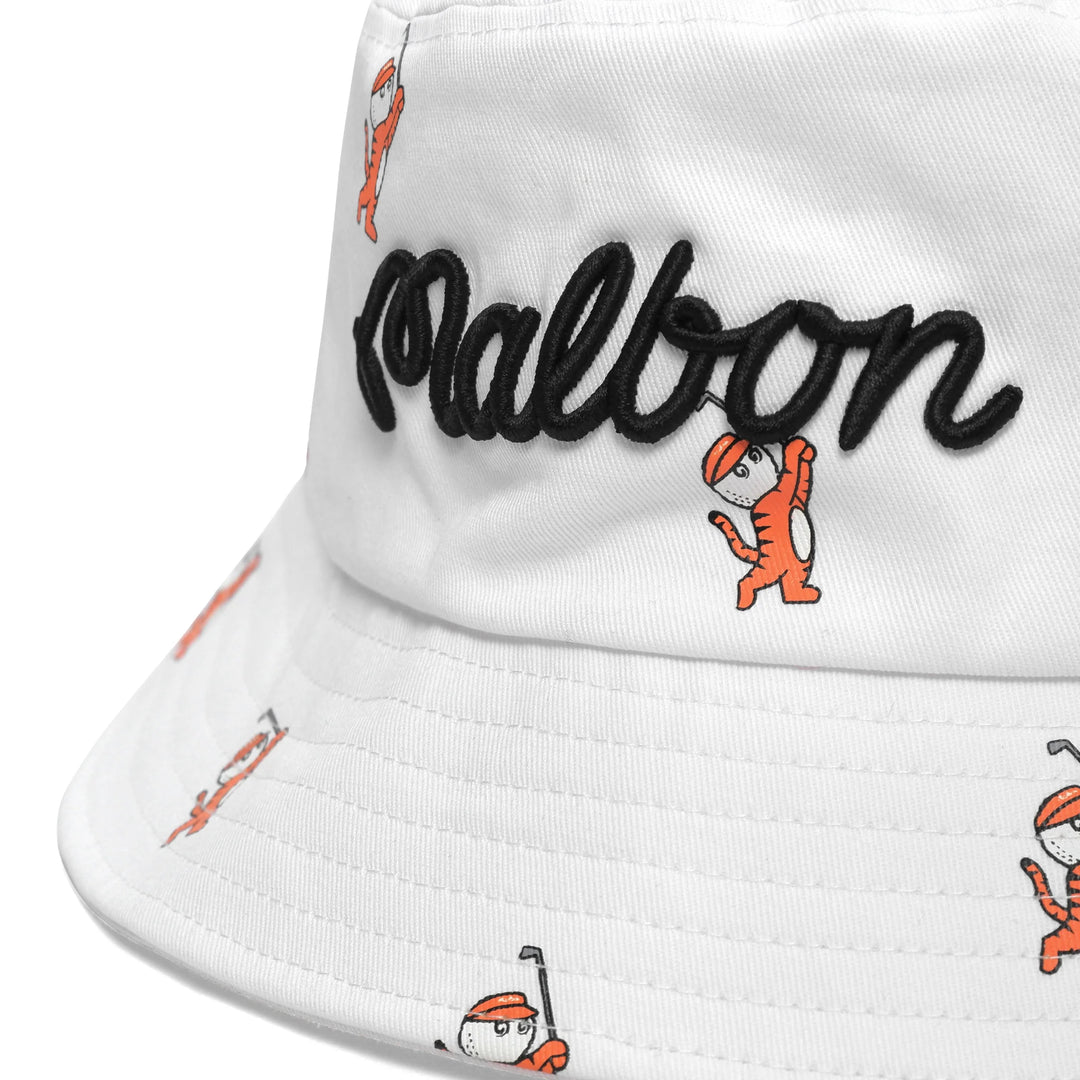 <tc>Malbon Golf – Tiger Bucket Hat White</tc>