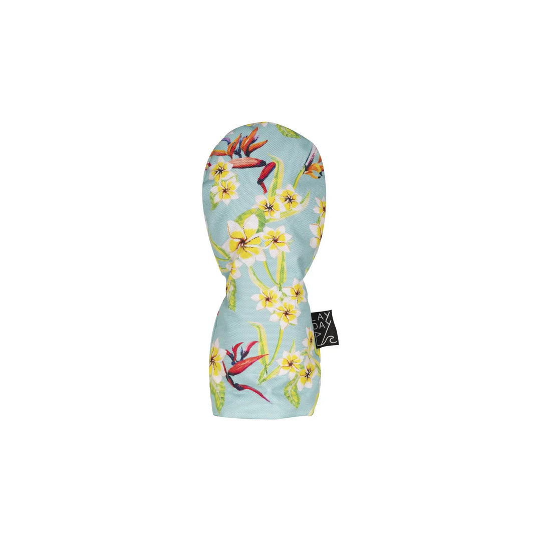couvre hybride golf lay day golf hawaiian flowers turquoise