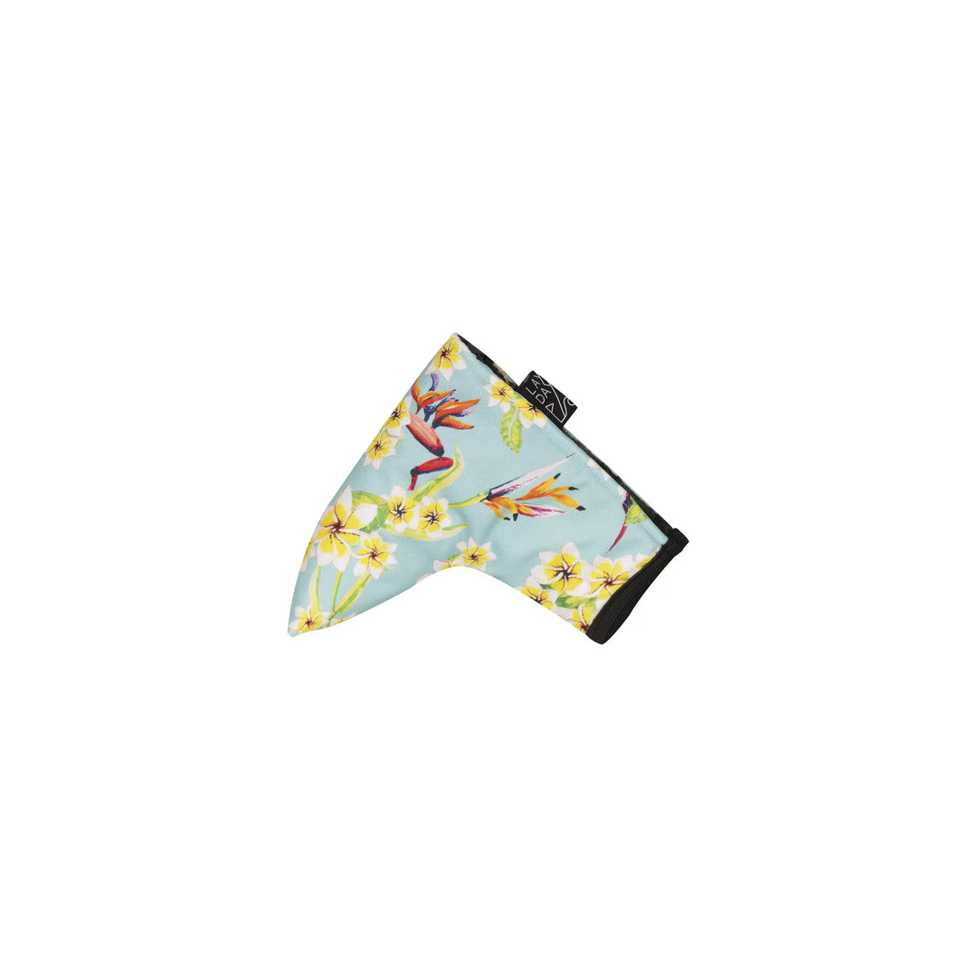 couvre putter blade golf lay day golf hawaiian flowers turquoise