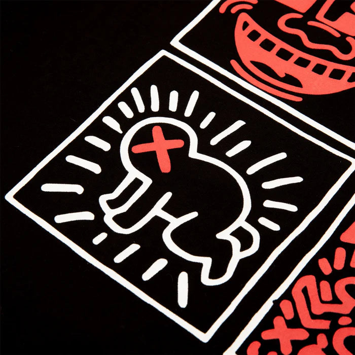 <tc>Malbon Golf X Keith Haring - Pocket Tee-Shirt Black</tc>