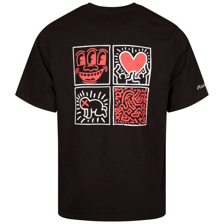 <tc>Malbon Golf X Keith Haring - Pocket Tee-Shirt Black</tc>